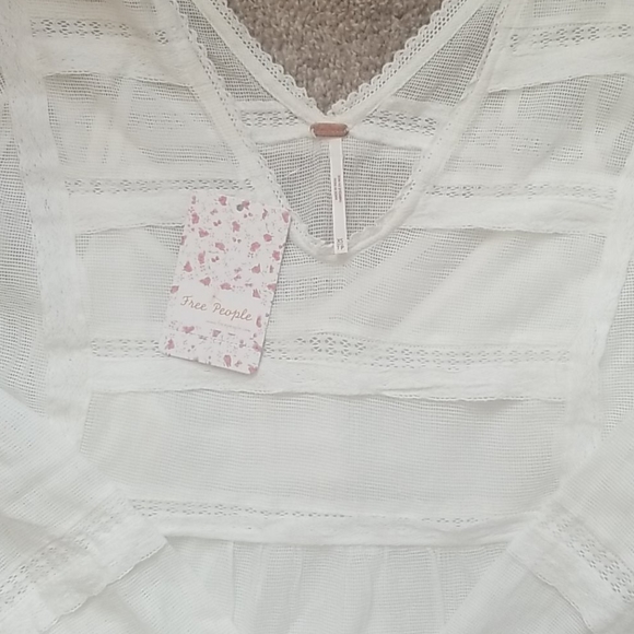 Boho Free people white blouse - Picture 2 of 3